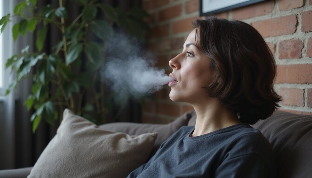 nicotine induces physiological stimulation