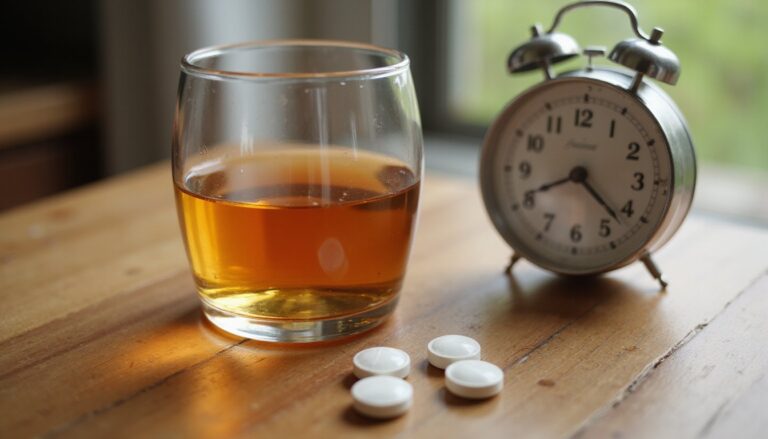 alcohol and prednisone timing