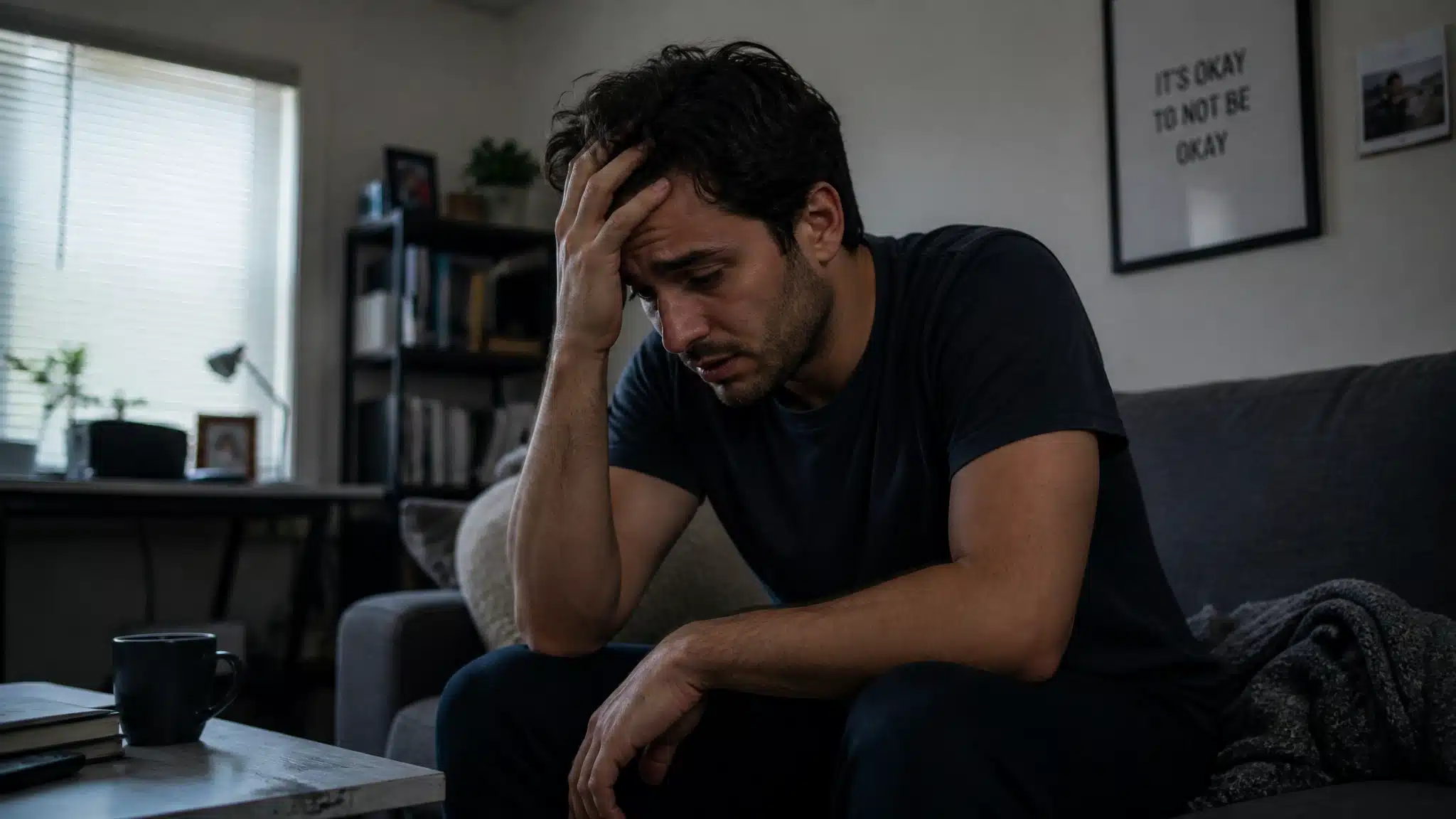 men hide mental health signals