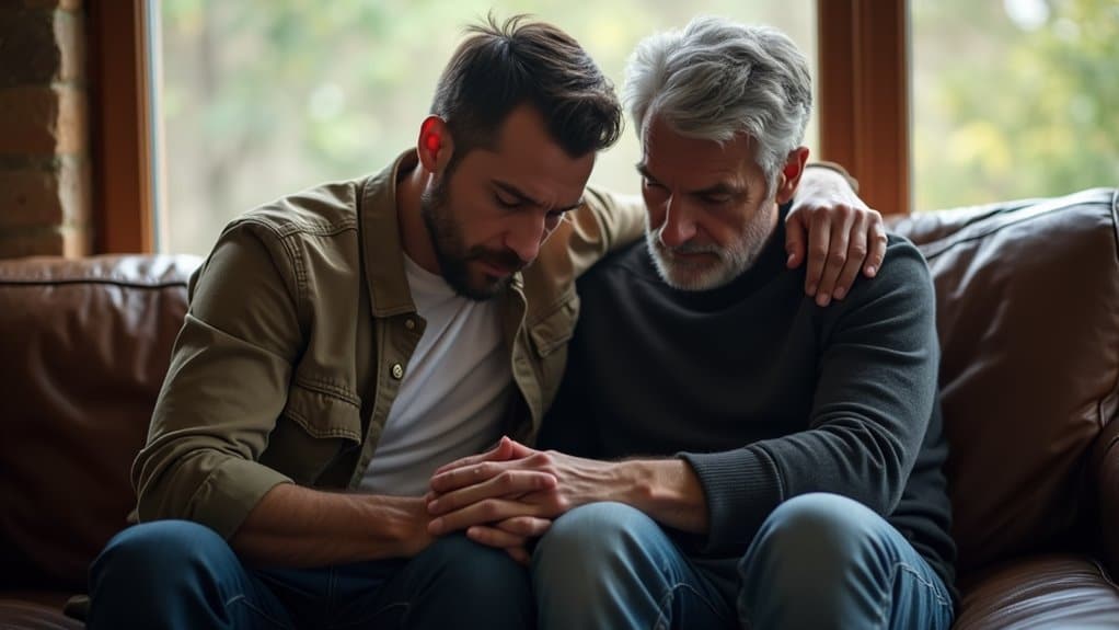 supporting man through anxiety